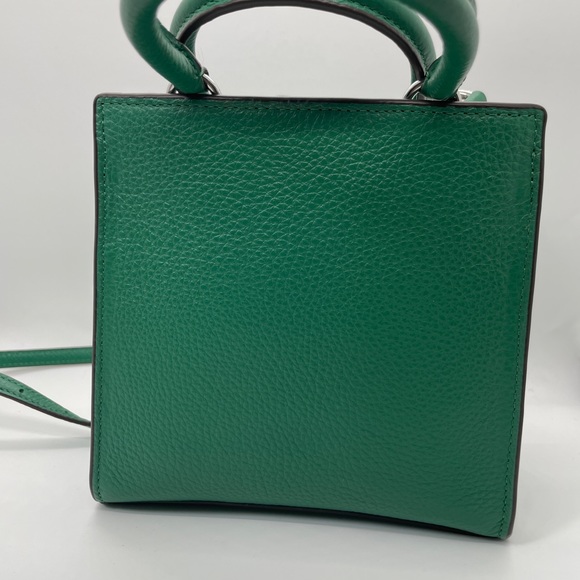 Coach Mini Pepper Crossbody in Green Leather with Silver Hardware - Picture 8 of 14